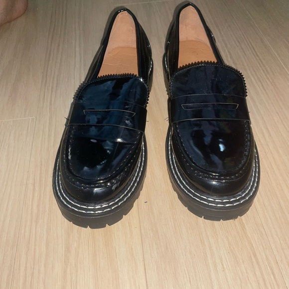 Shiny patent leather loafers never work before:) great for wider feet! - Picture 2 of 2